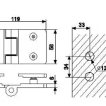 CLP-L63-dimension-drawing-of-shower-hinge-