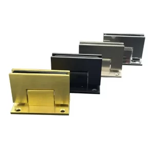 frameless shower door hinge with different colors